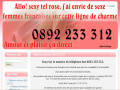 Numéro de sexe au tel 0892 233 312
